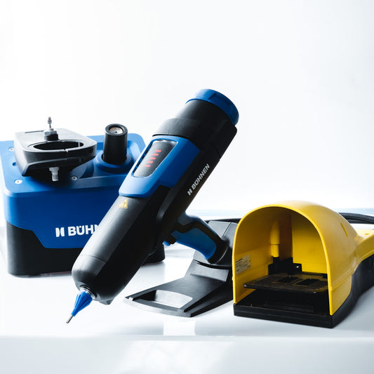 HB 720 K bead, pneumatic Hotmelt Gun with console